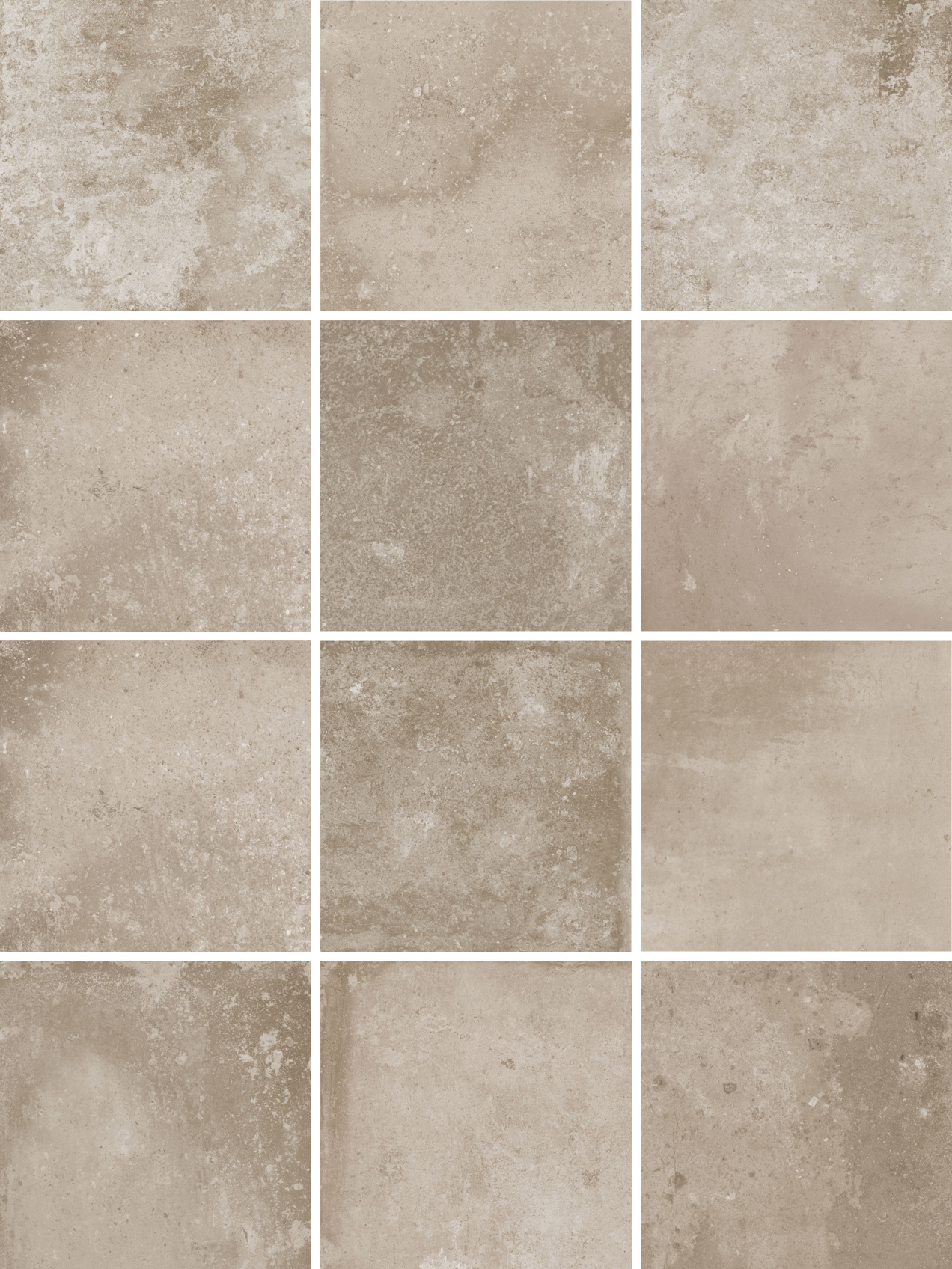 Керамический гранит Kerama Marazzi Спартель бежевый матовый 29.8х39.8 из 12 частей 9.8x9.8