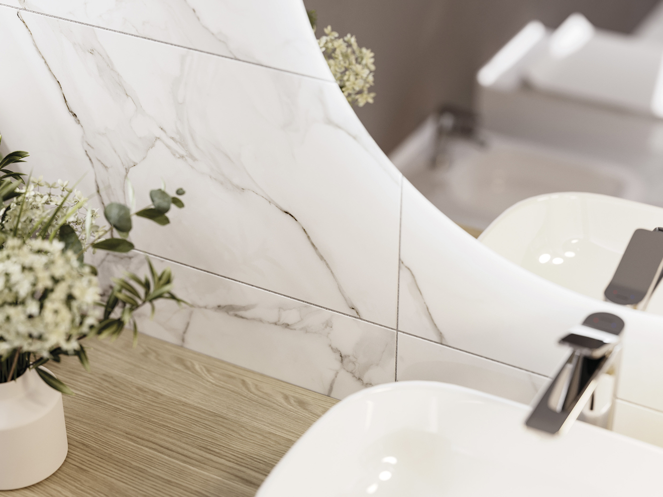 Керамический гранит Cersanit Mont Blanc A16521 белый 29,7х59,8