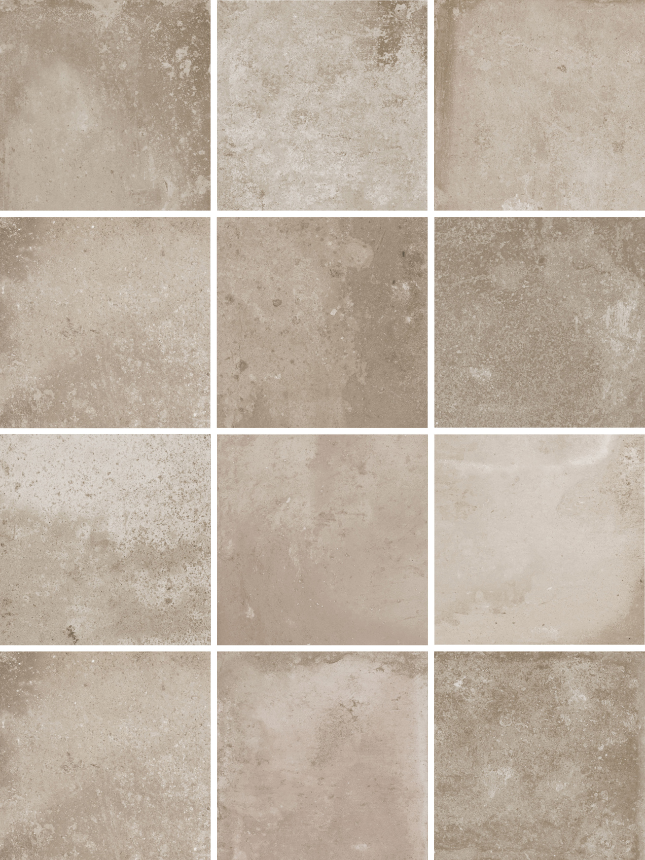 Керамический гранит Kerama Marazzi Спартель бежевый матовый 29.8х39.8 из 12 частей 9.8x9.8