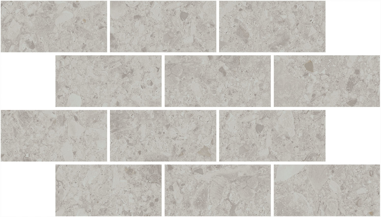 Керамическая мозаика Kerama Marazzi Чеппо ди Гре серый светлый матовый обрезной 34,6x20 в Уфе — купить с доставкой | Nova