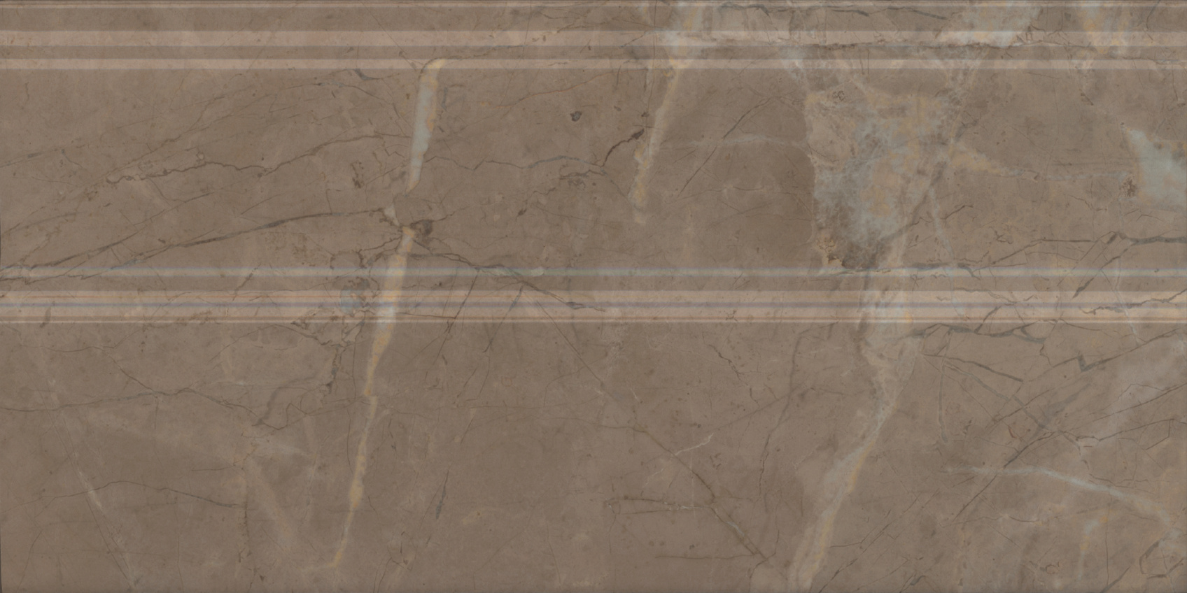 Керамический плинтус Kerama Marazzi Серенада FMA032R бежевый темный глянцевый обрезной 30x15 в Уфе — купить с доставкой | Nova