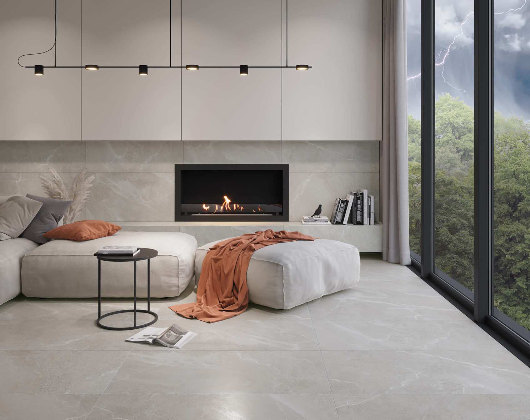 Керамический гранит Lasselsberger Ceramics Гроза 6461-0415 60х60 серо-бежевый