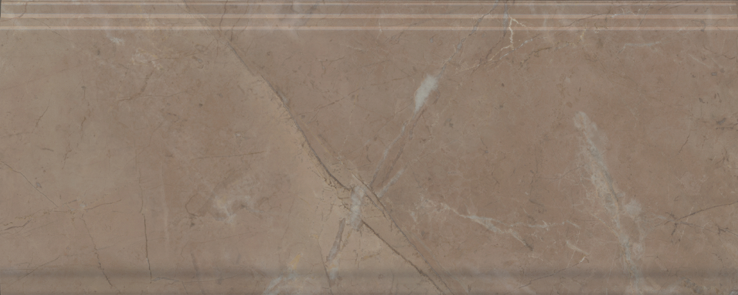 Керамический бордюр Kerama Marazzi Серенада BDA027R бежевый темный глянцевый обрезной 30x12 в Уфе — купить с доставкой | Nova