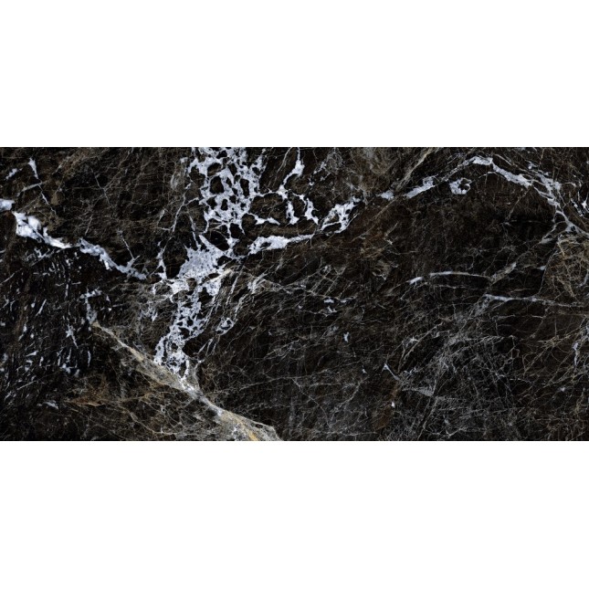 Керамический гранит Грессе Симбел GRS05-03 Карбон черный мрамор 1200x600x10