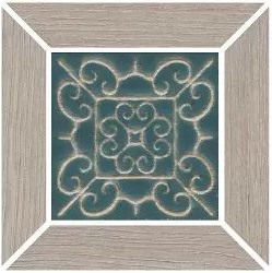 Керамический Декор ID152 Тровазо наборный серый матовый 13х13