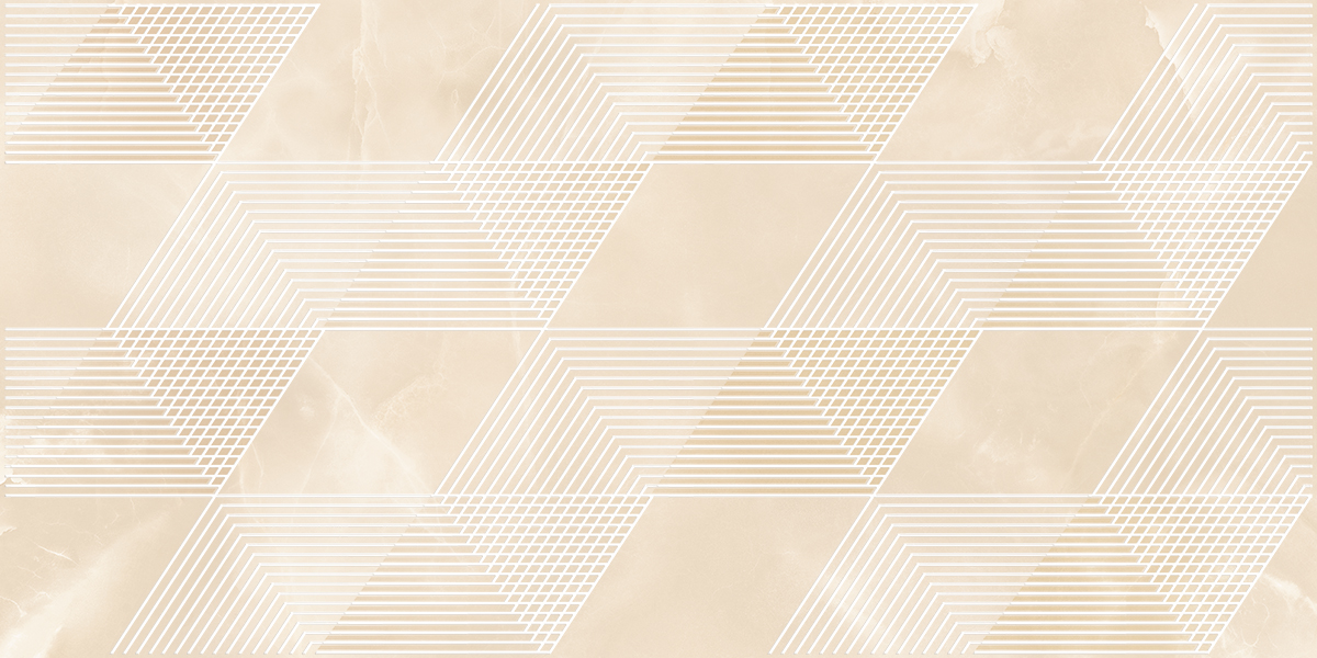 Керамический декор Azori Opale Beige Geometria 315x630