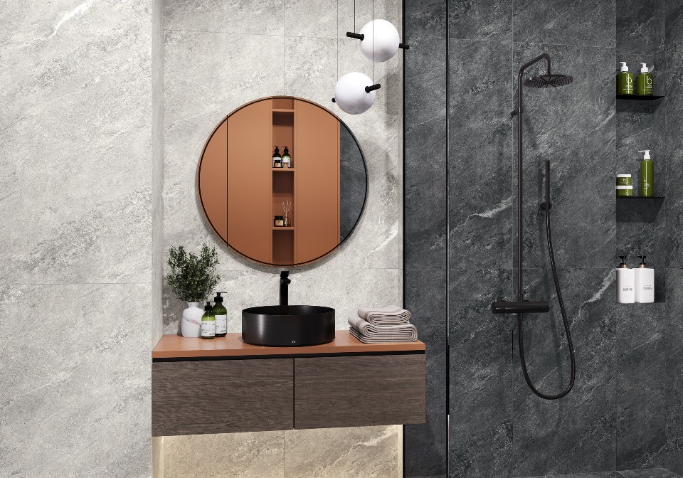 Керамический гранит Ajax Black матовый карвинг 60х120 60120AJA99M