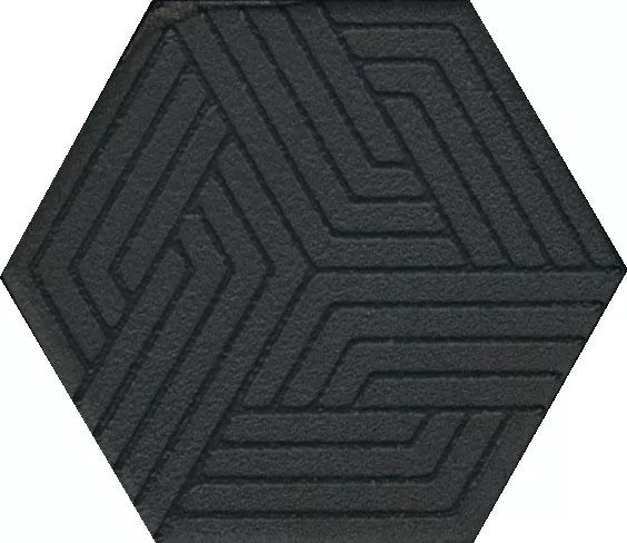 Керамический декор Kerama Marazzi Агуста OS/B241/63001 черный натуральный 6x5,2