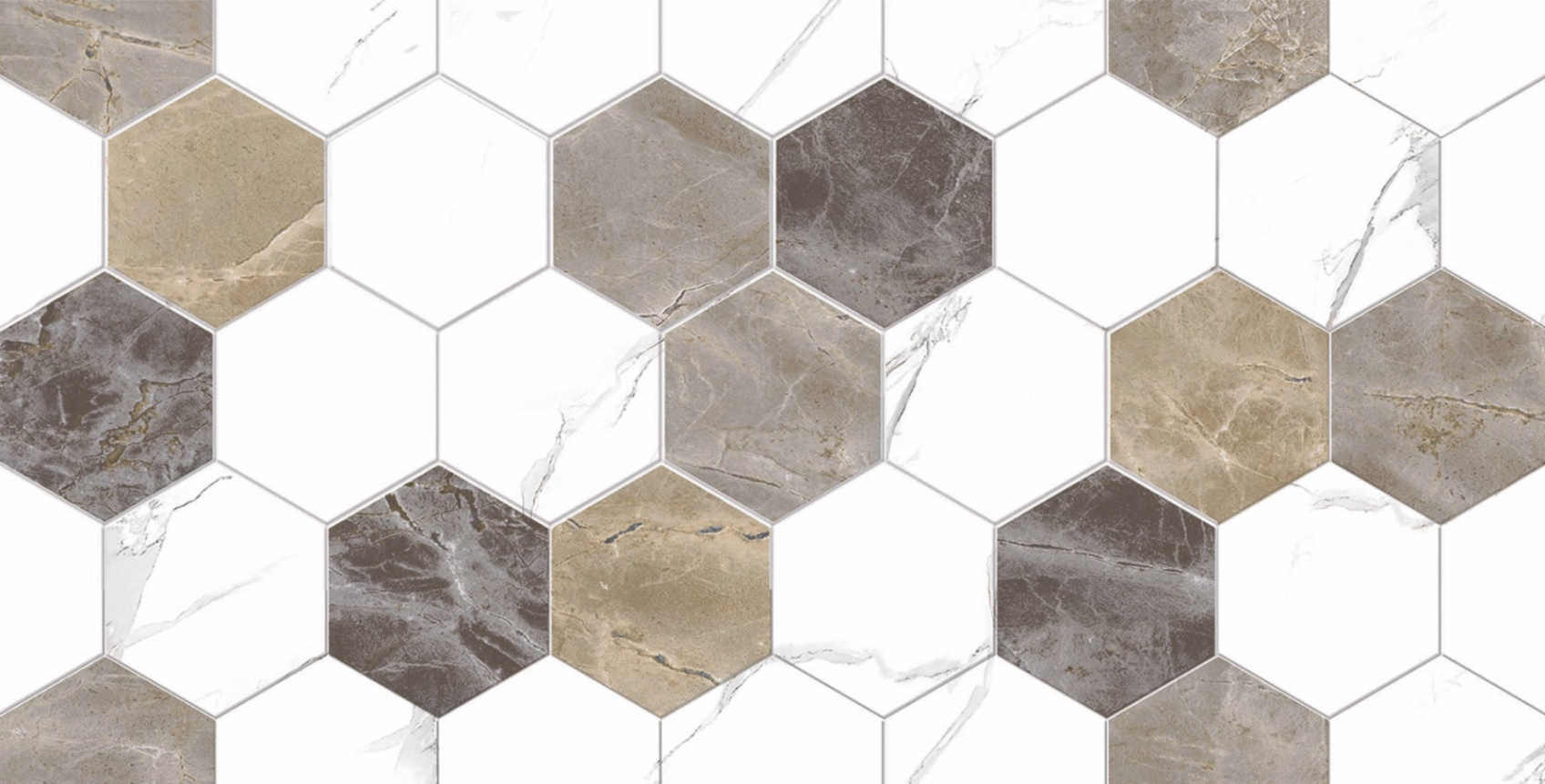 Керамическая плитка Дамон TP3628H декор гексагон