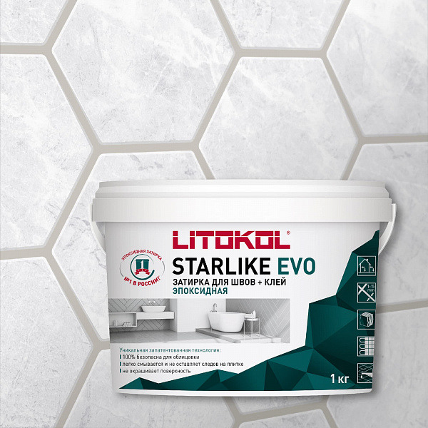 Затирка STARLIKE EVO S.202 Naturale 1 кг в Уфе — купить с доставкой | Nova