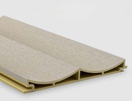 Бамбуковая панель Bonaparte рифленая Master textile beige 2800*140*15 (1шт=0.392 кв.м.)