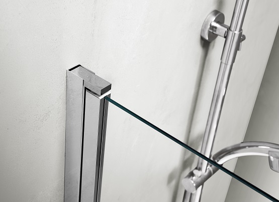 Шторка на ванну "Дельта", поворотная, одноэлементная 150х80, хром