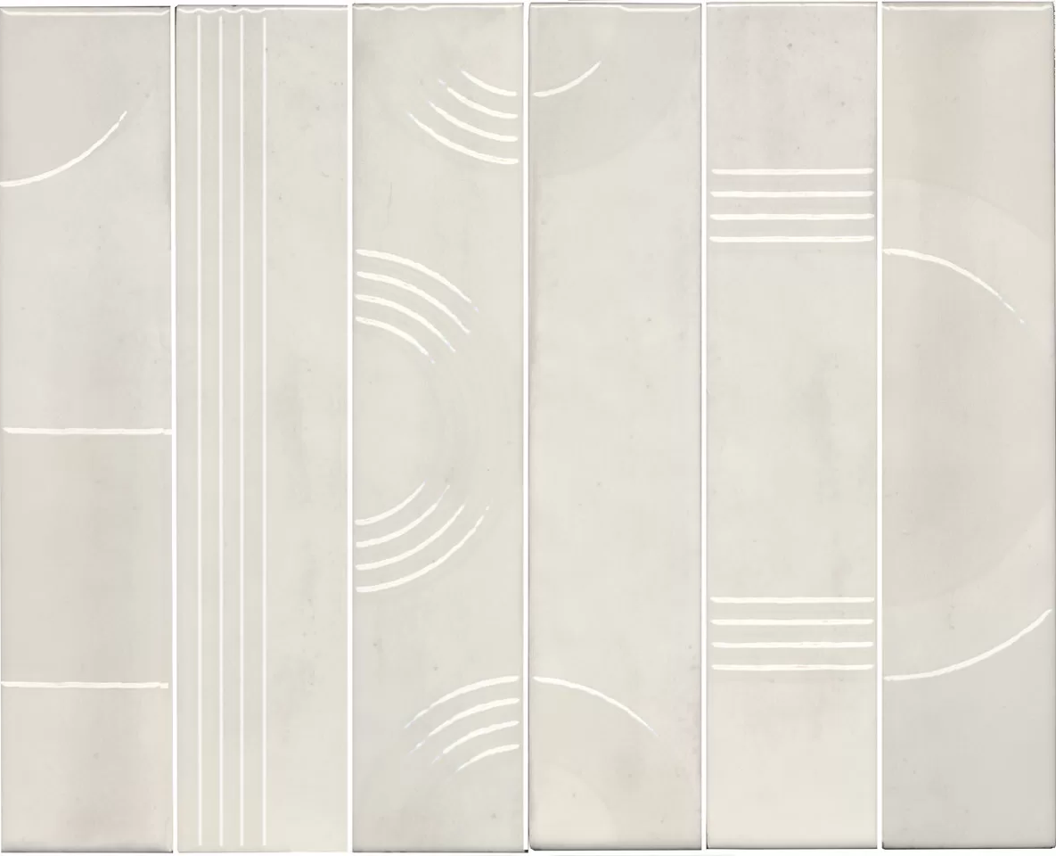 Керамическое панно Kerama Marazzi Мажорель белое глянцевое (из 6 частей 6х28.5) 36x28.5