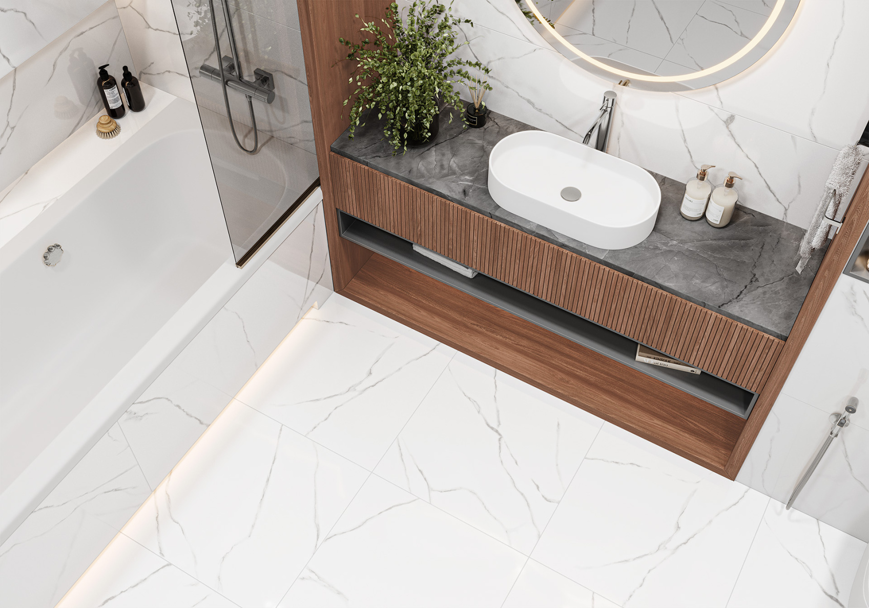 Керамический гранит Atlantic Marble полированный 60х120 60120AMR00P