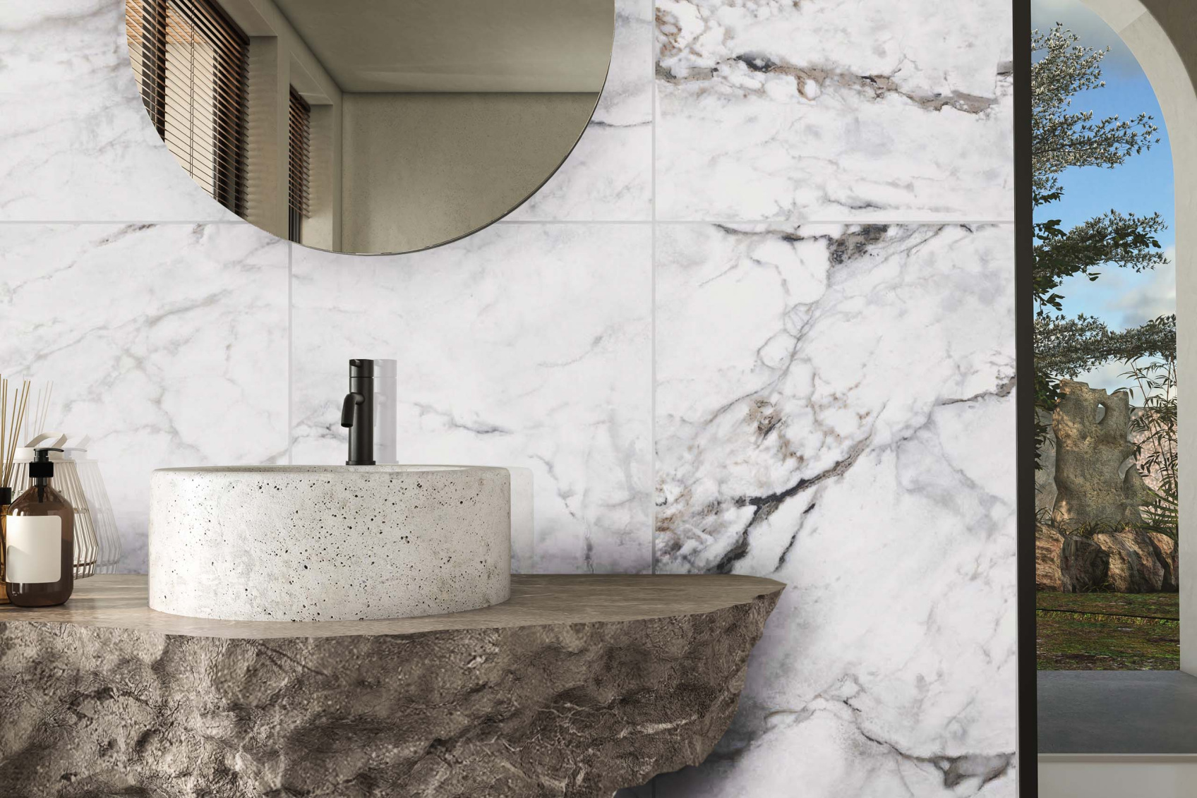 Керамический гранит Estima Marble Onlygres MOG103 White полированный 60х120