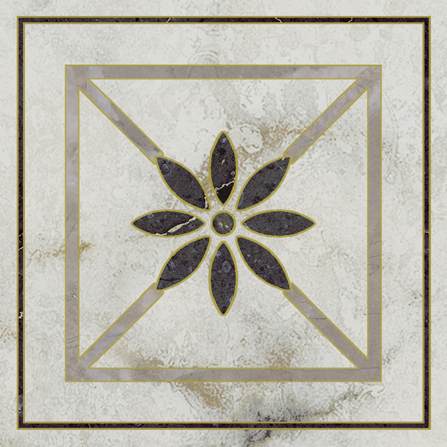 Керамическая вставка Kerama Marazzi Серенада OS\A285\SG606220RL 2 лаппатированный обрезной 7,2x7,2