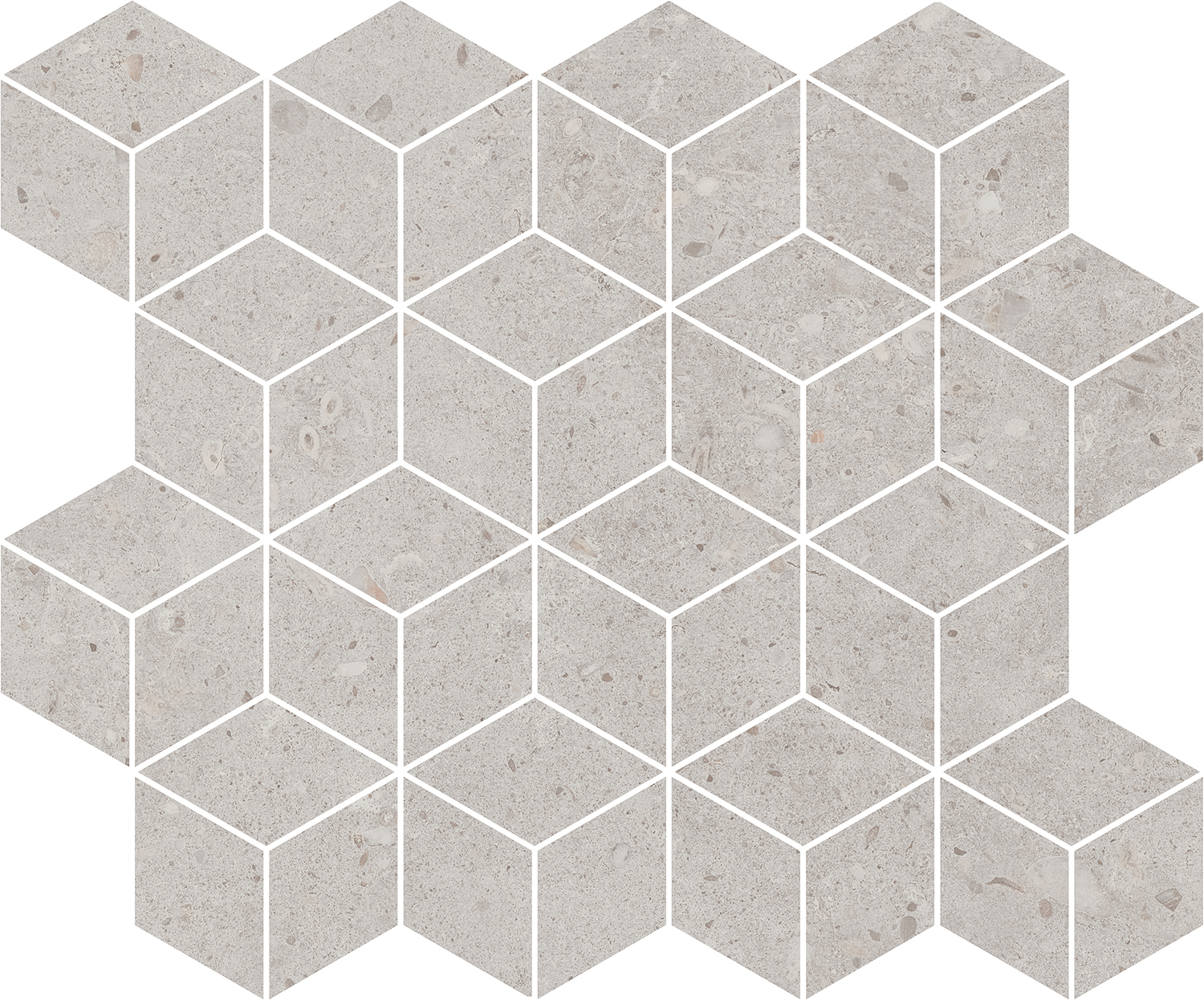 Керамический декор Kerama Marazzi Риккарди T017/14053 мозаичный серый светлый матовый 45x37,5