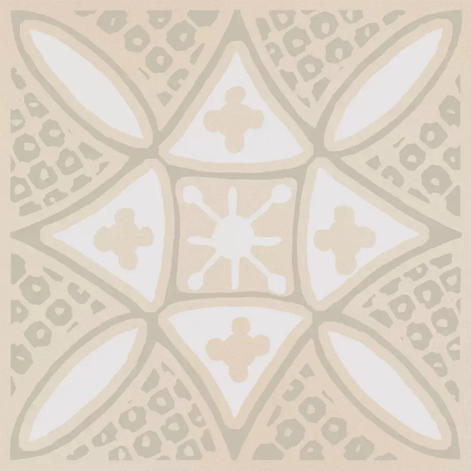 Керамический декор Kerama Marazzi Бахия 2 бежевый светлый глянцевый 9,8x9,8x0,7