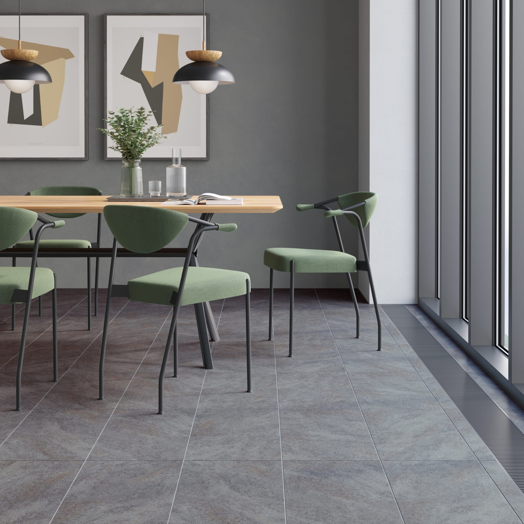 Керамический гранит Lasselsberger Ceramics Асгард 6246-0118 45x45 серый