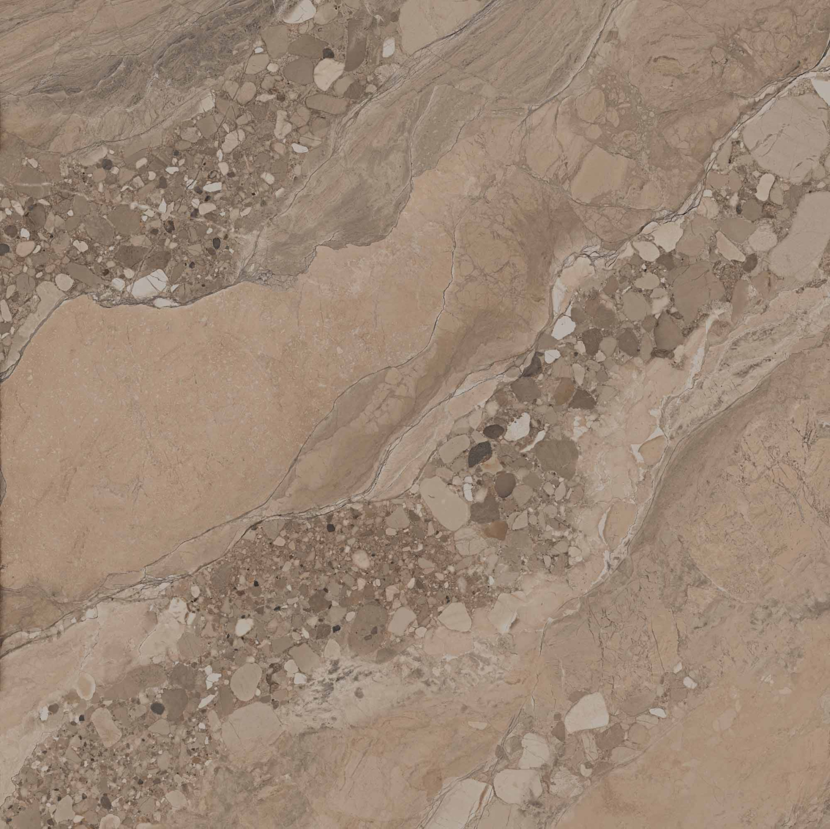 Керамический гранит Estima Oceanmist OM03 Brown неполированный 80x80