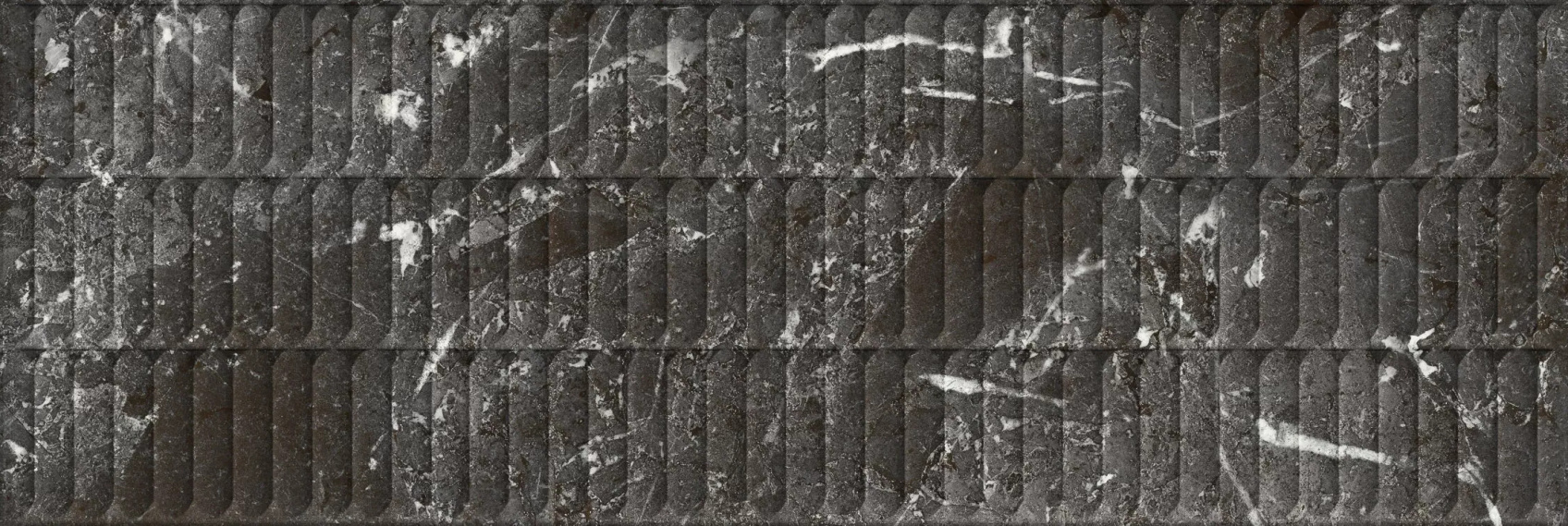 Керамическая плитка Kerama Marazzi Тубкаль черная глянцевая структура обрезная 30x89.5x1.05