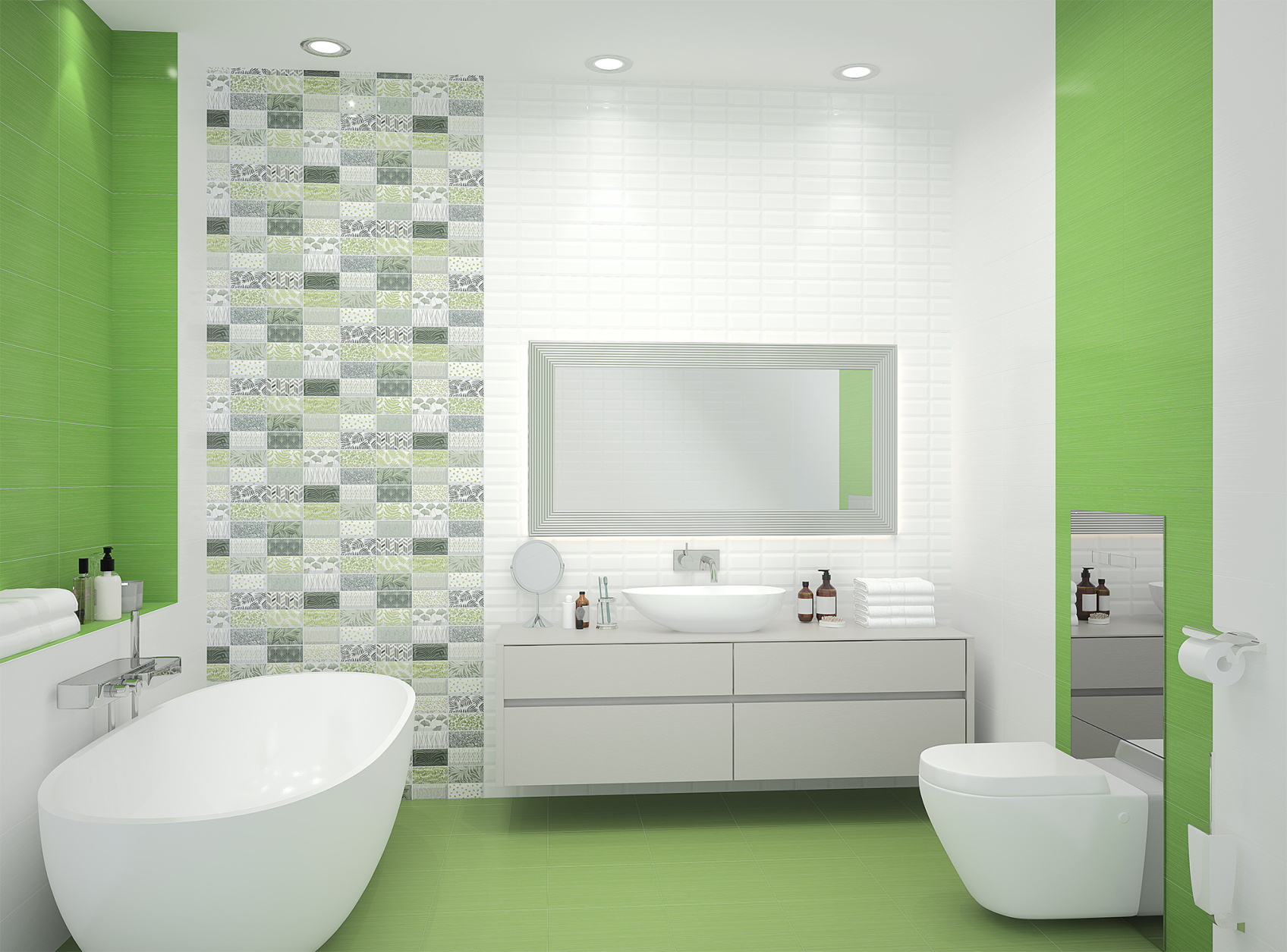 Керамическая плитка Azori Элара Верде напольная 42x42