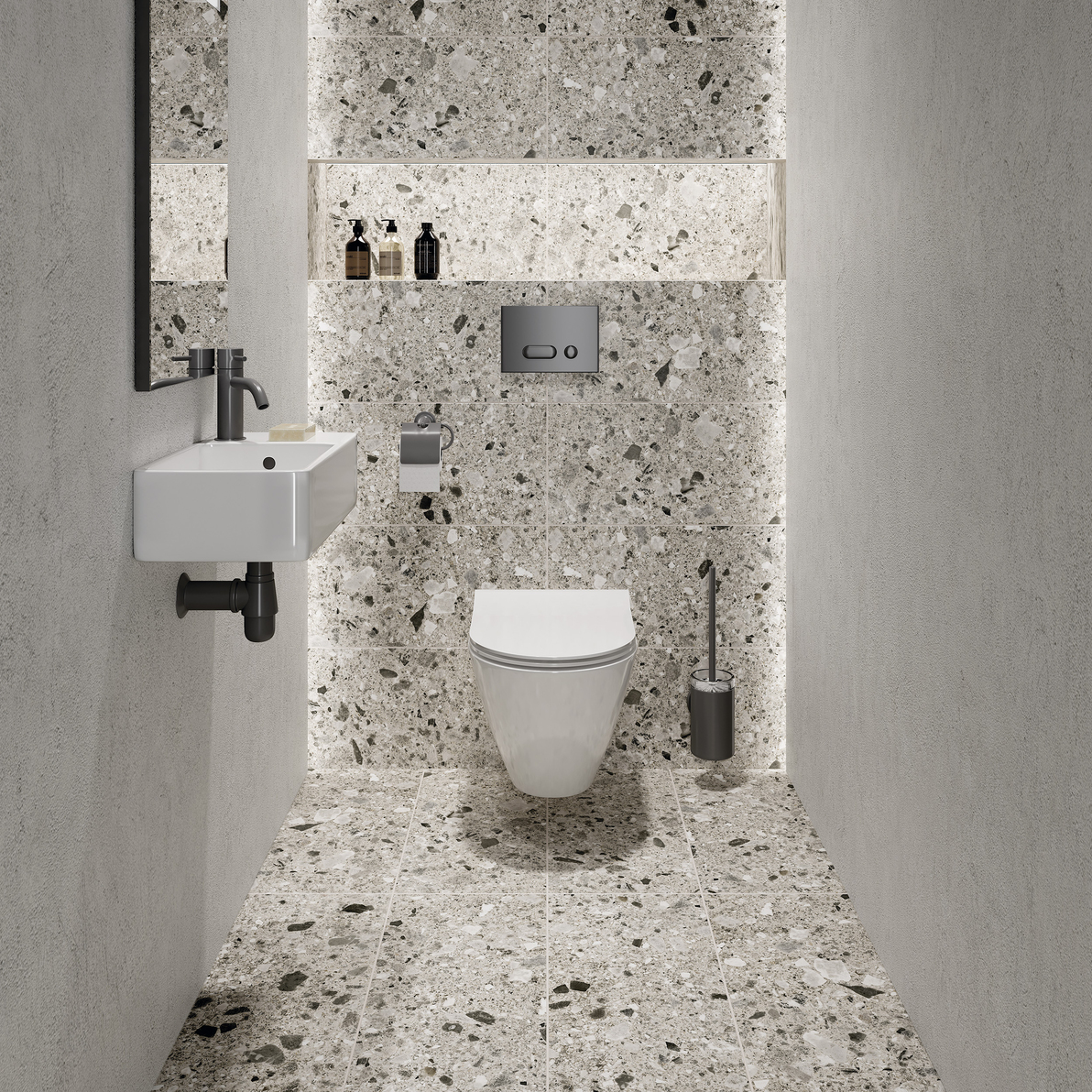 Керамический гранит Cersanit Space серый А16336 (SC4L092) 29,7х59,8