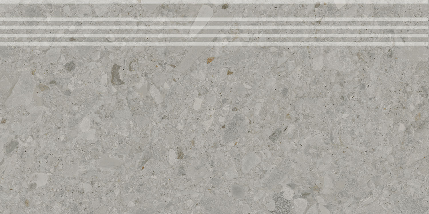 Керамическая ступень Kerama Marazzi Чеппо ди Гре серая матовая обрезная 30x60 в Уфе — купить с доставкой | Nova
