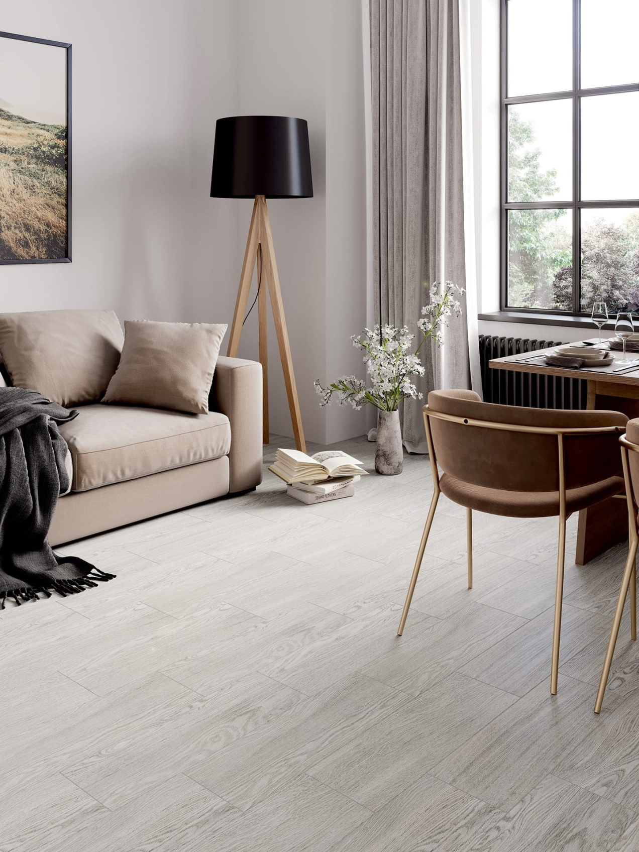 Керамический гранит Lasselsberger Ceramics Джордано 6264-0105 20х60 серый