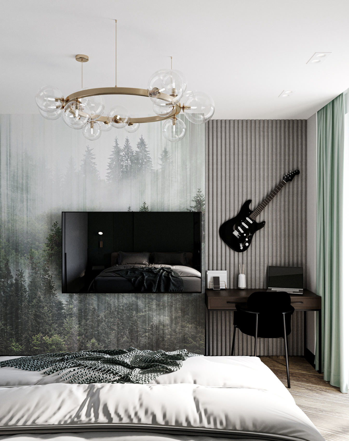 Бамбуковая панель Bonaparte рифленая Tube ambra 2800*183*24 (1шт=0,5124 кв.м.)