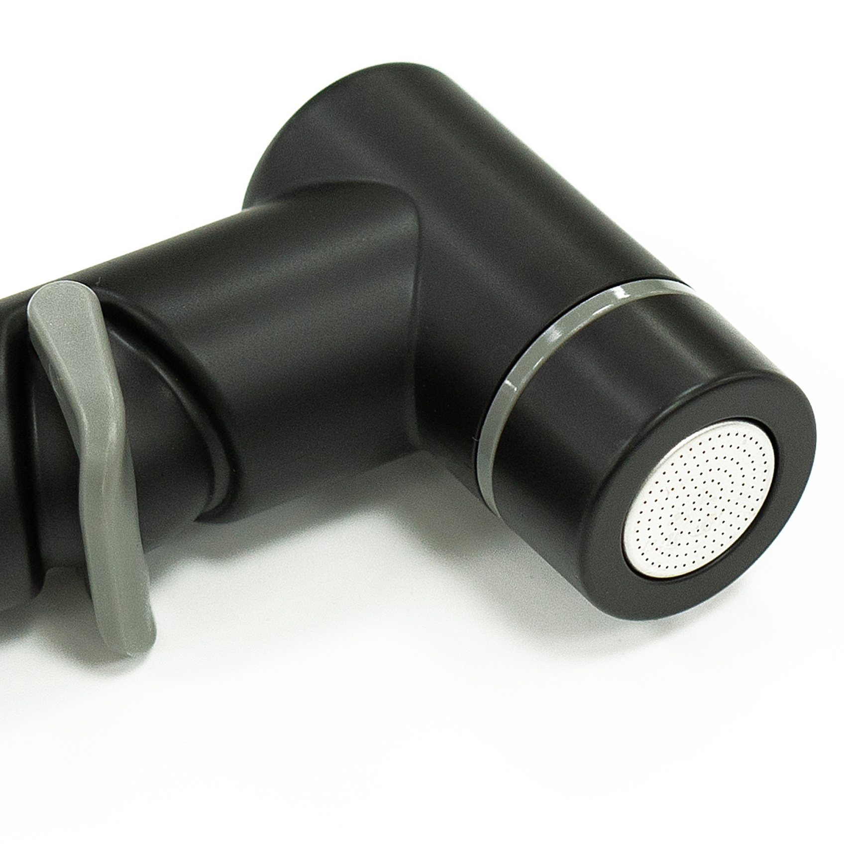 Смеситель Lemark Solo LM7165BL с гигиеническим душем, встраиваемый, черный матовый