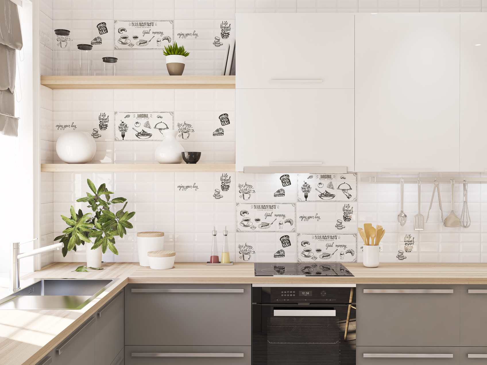 Керамический декор Azori Вог Breakfast 3 20,1x40,5