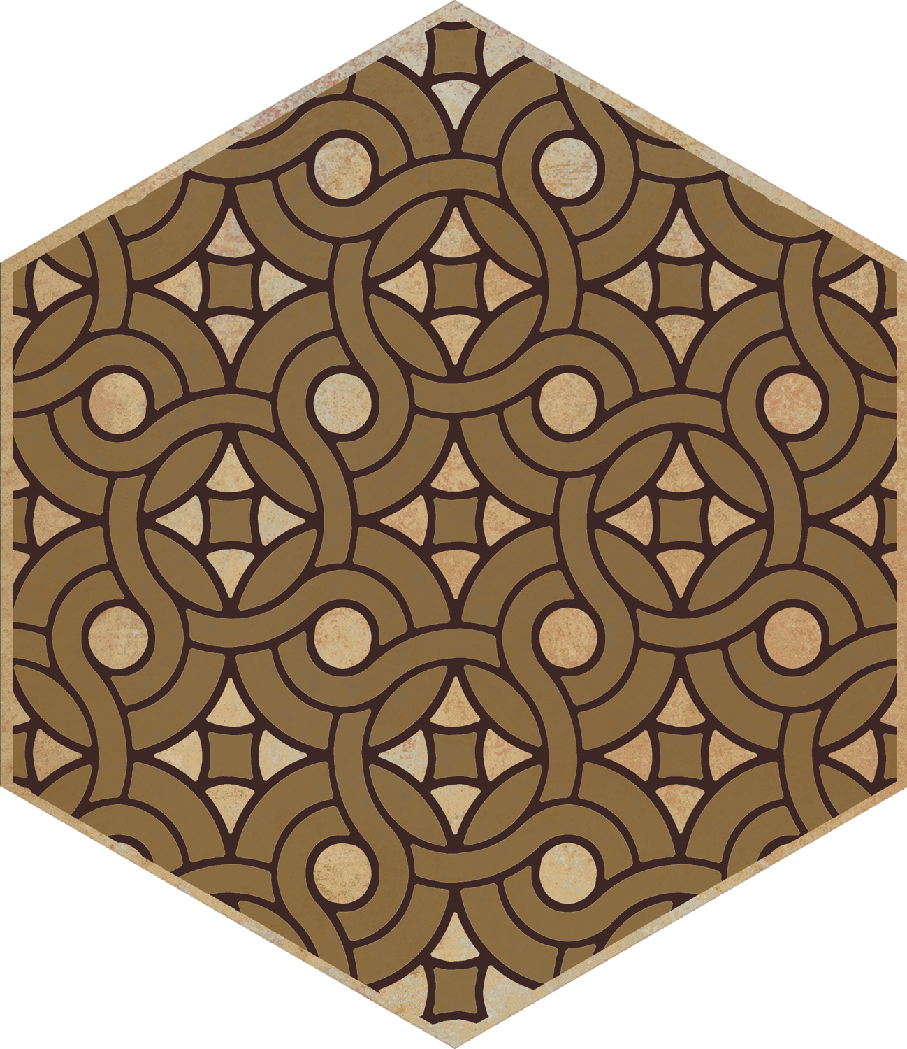 Керамический декор Kerama Marazzi Гроссето VT\A559\SG23039N желтый матовый 20х23,1