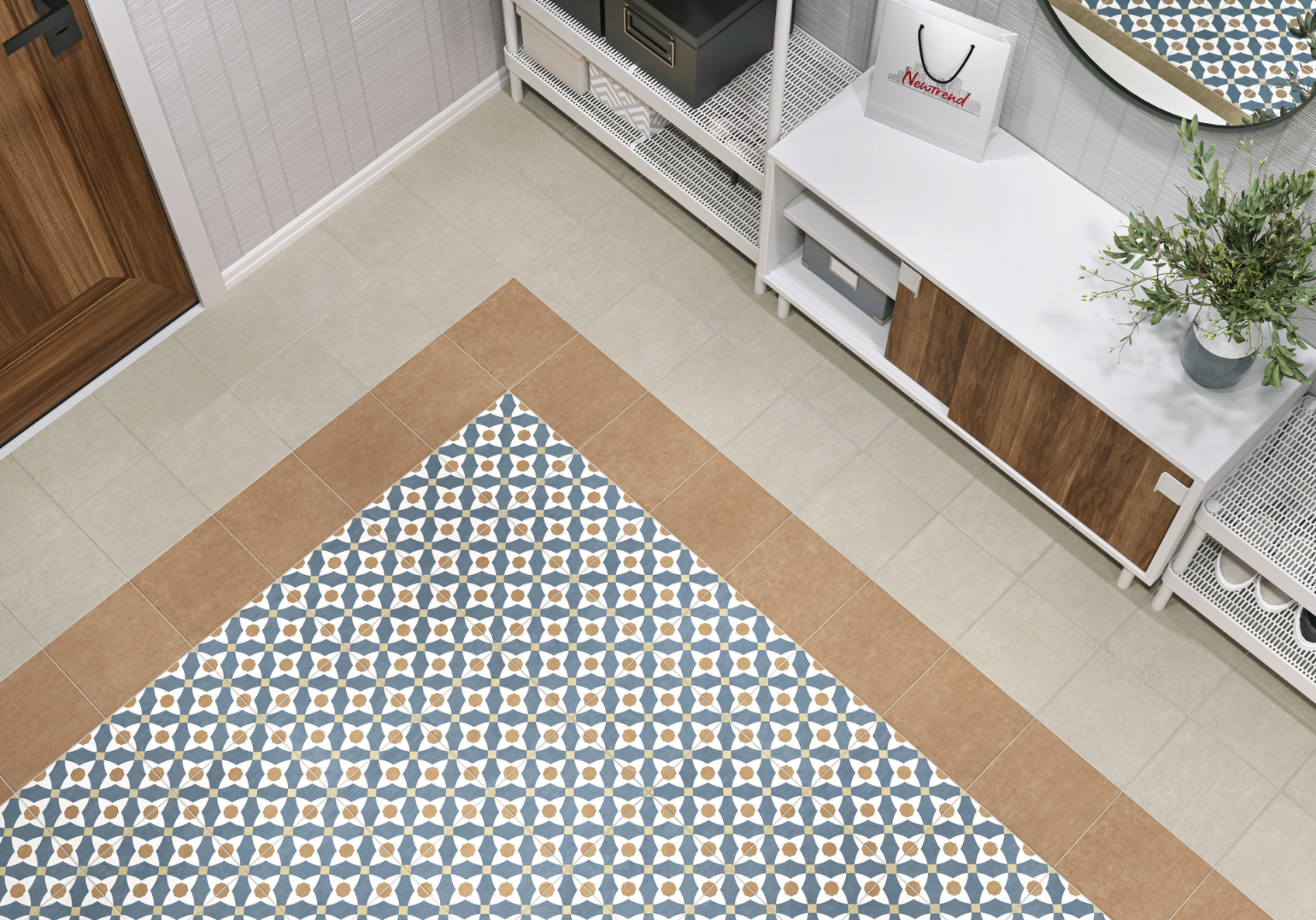 Керамический гранит New Trend Rico GP2020DSA23 матовый 20x20