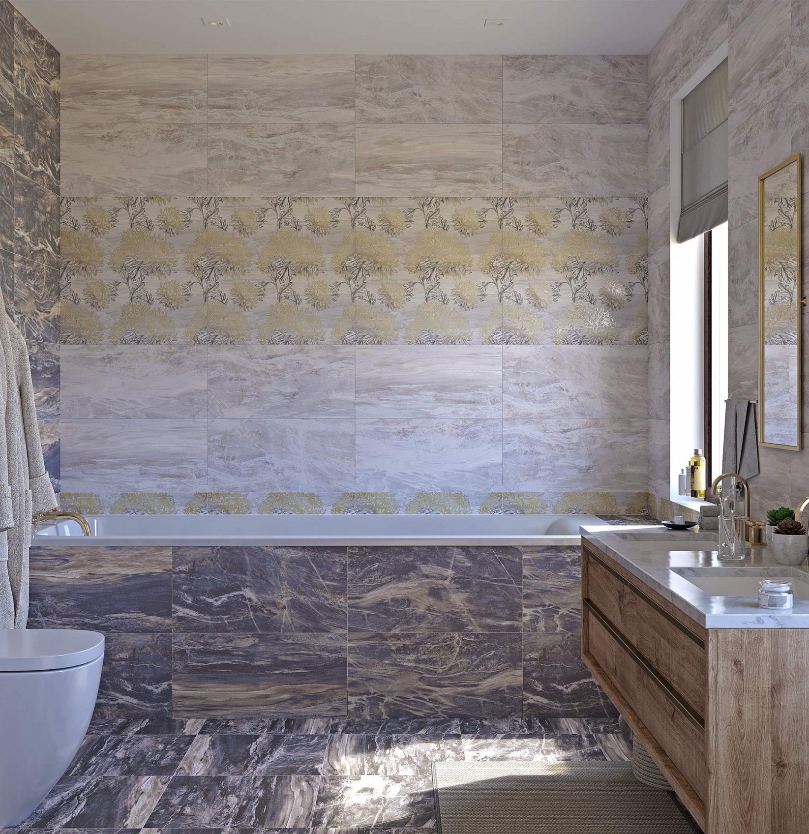 Керамическая плитка Axima Элегия коричневый напольная 40x40