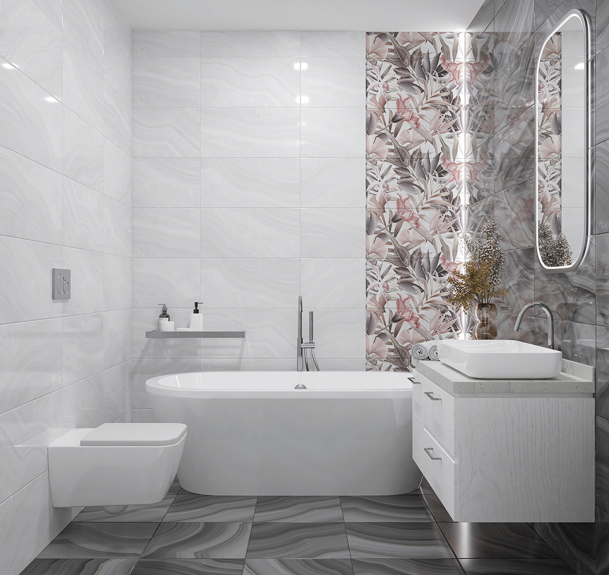 Керамическая плитка Azori Acate Grey 42x42