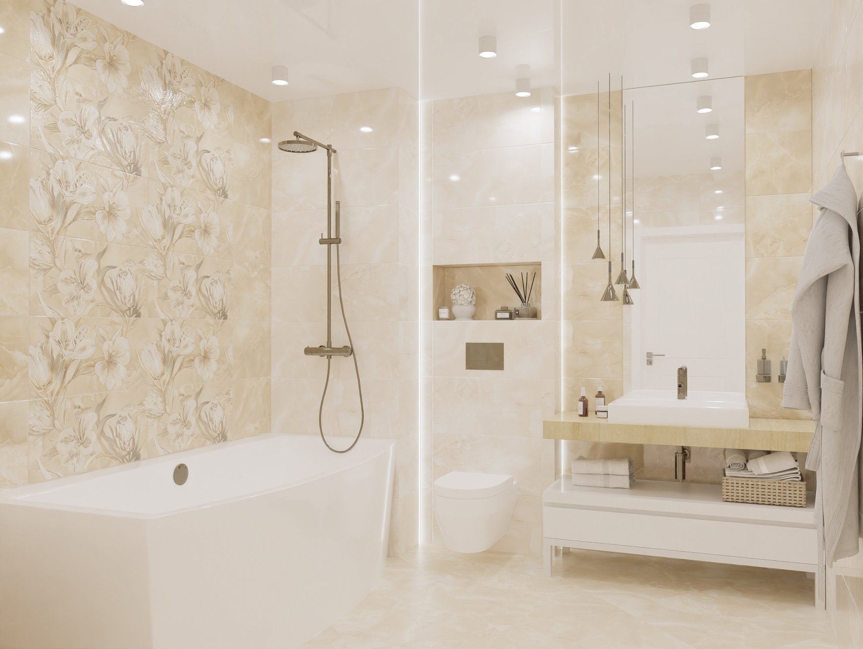 Керамическая плитка Azori Opale Beige 315x630