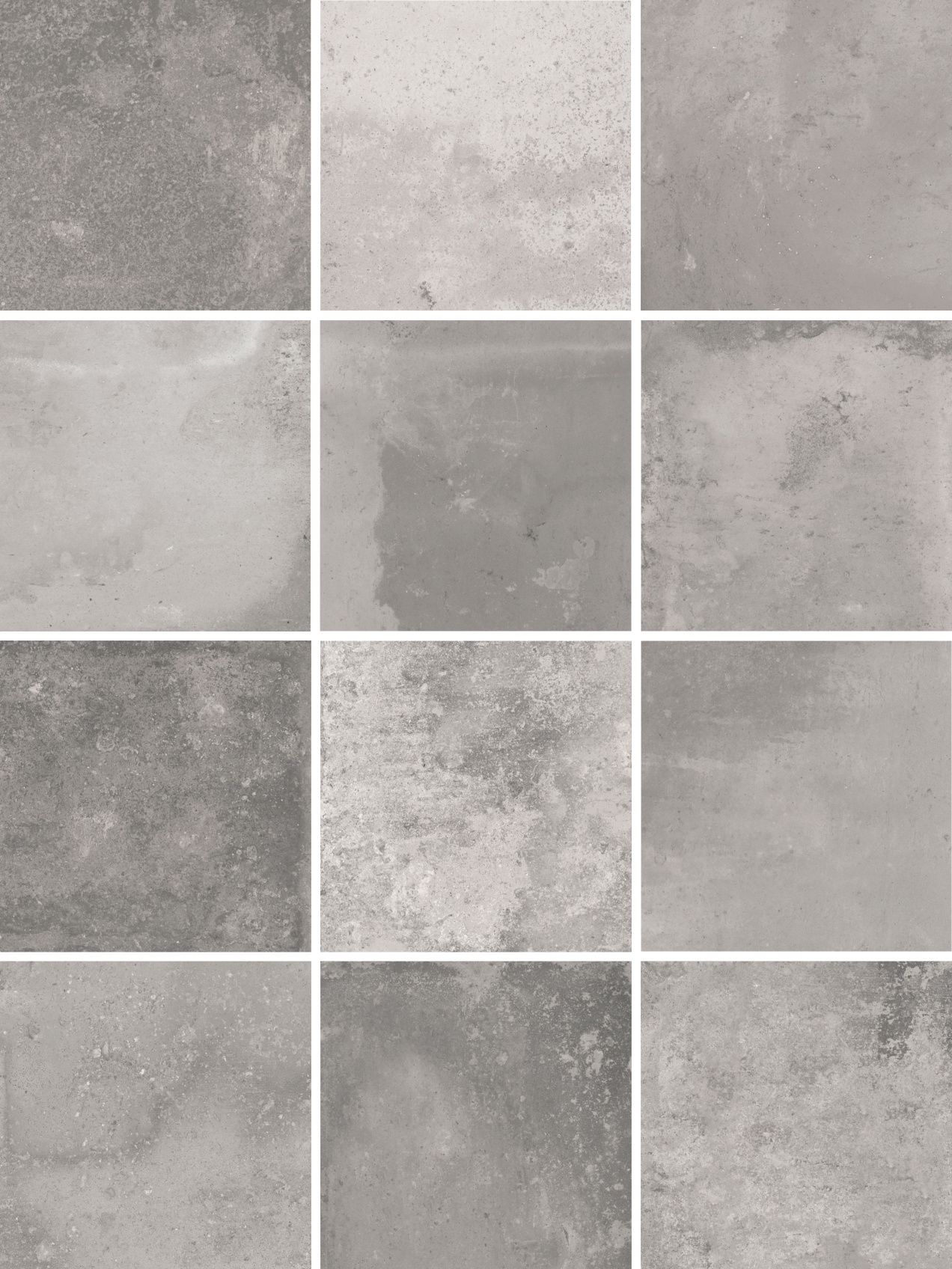 Керамический гранит Kerama Marazzi Спартель серый матовый 29.8х39.8 из 12 частей 9.8x9.8