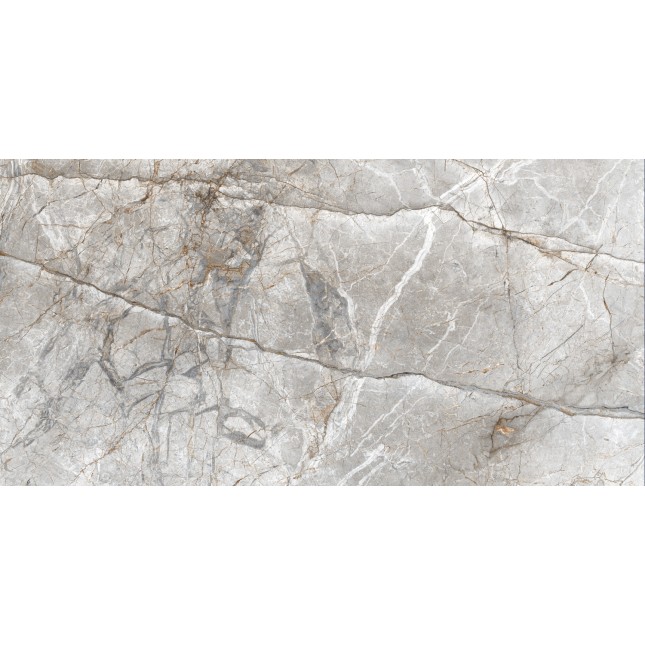 Керамический гранит Грессе Петра GRS02-15MD Серый камень серебристо бежевый 1200x600x10