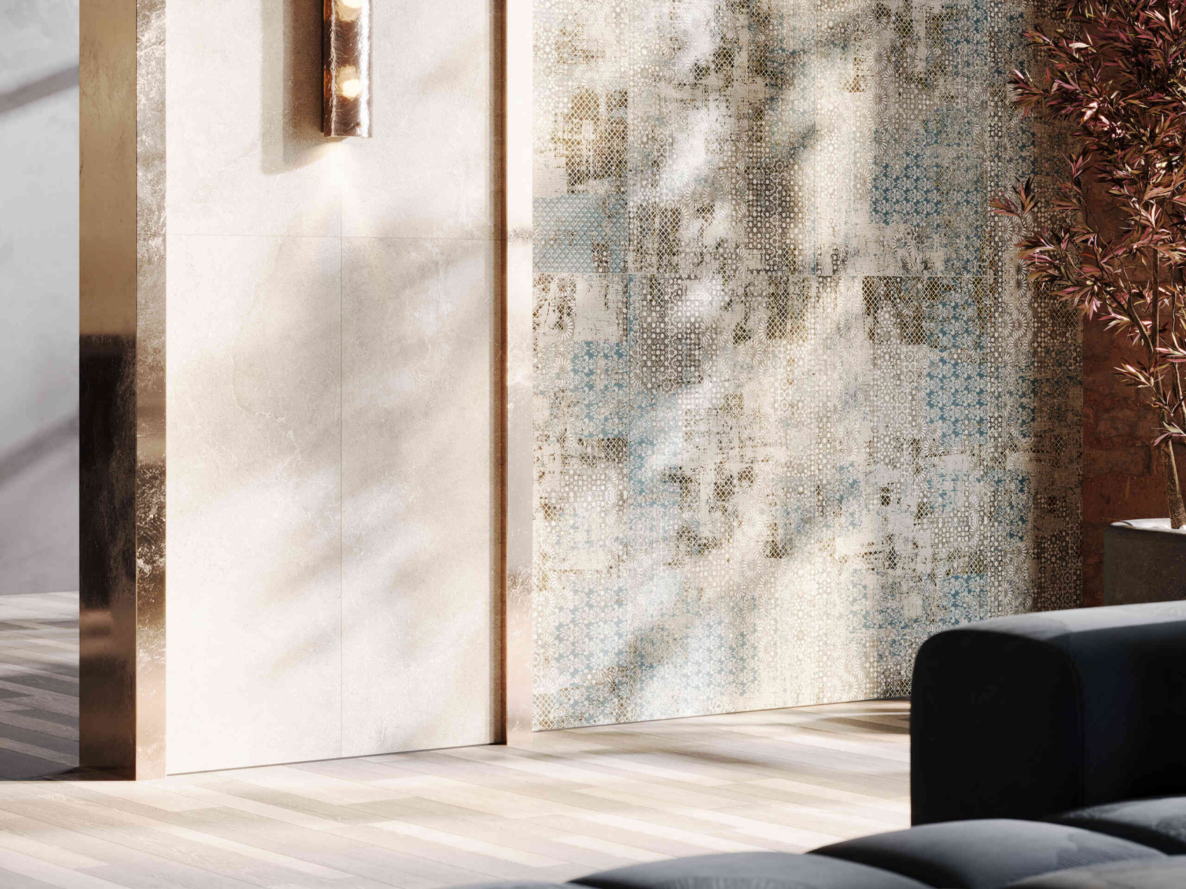 Керамический гранит Estima Exotica Design Vintage Inserto EXD401 неполированный 60x120x9