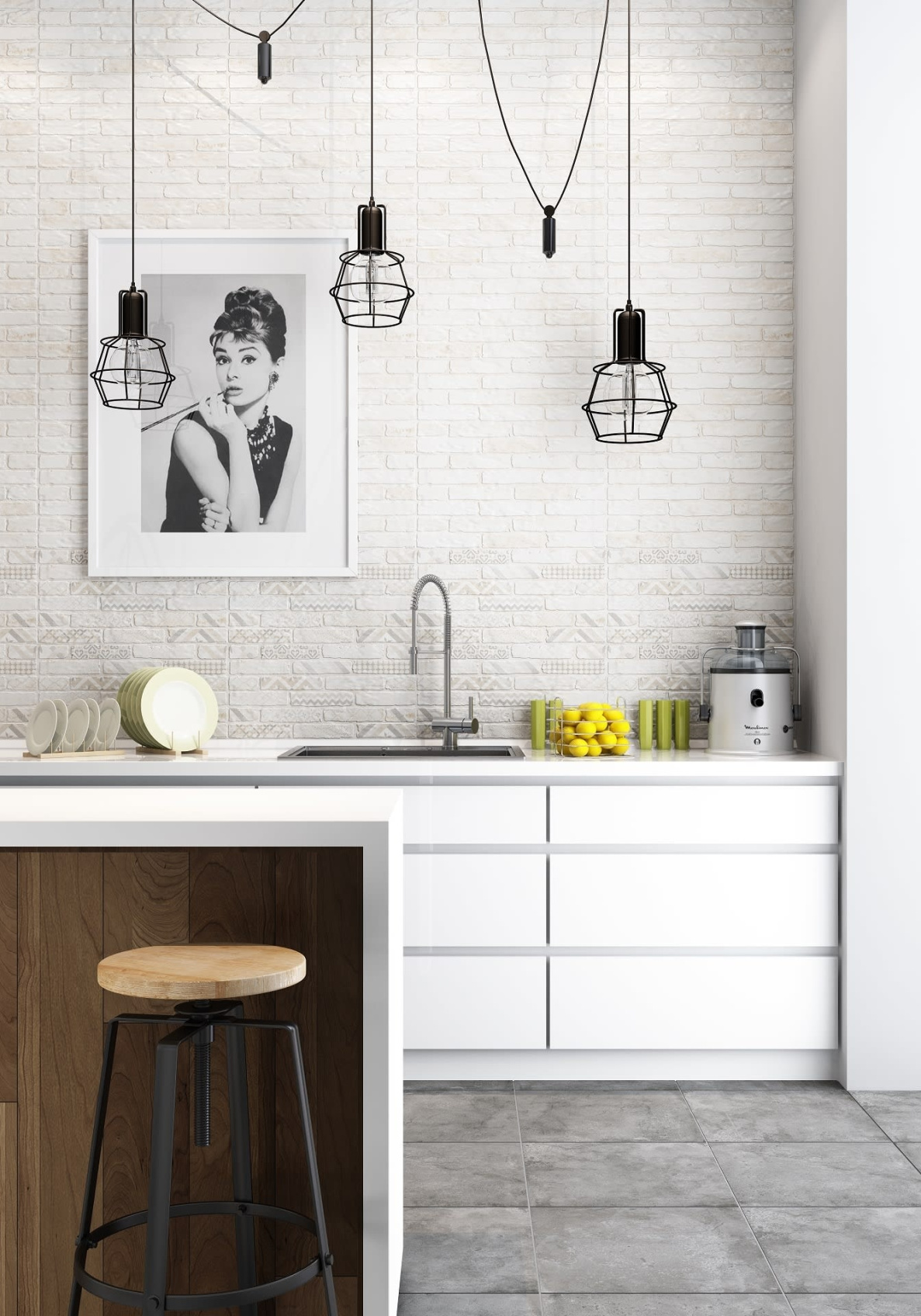 Керамический гранит Lasselsberger Ceramics Брикстори 7260-0011 (ст. арт. 6660-0042) 30х60 белый