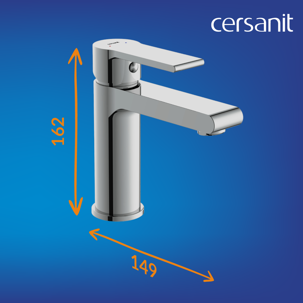 Смеситель для раковины BRASKO однорычажный клик клак