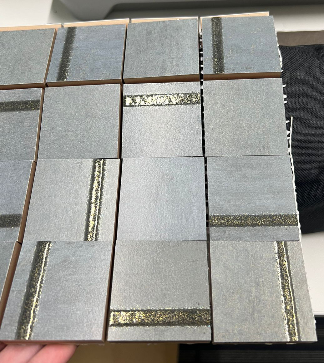 Керамический декор Kerama Marazzi MM13131 Гварди 1 мозаичный синий матовый обрезной 30х30 из 36 частей 4,8х4,8