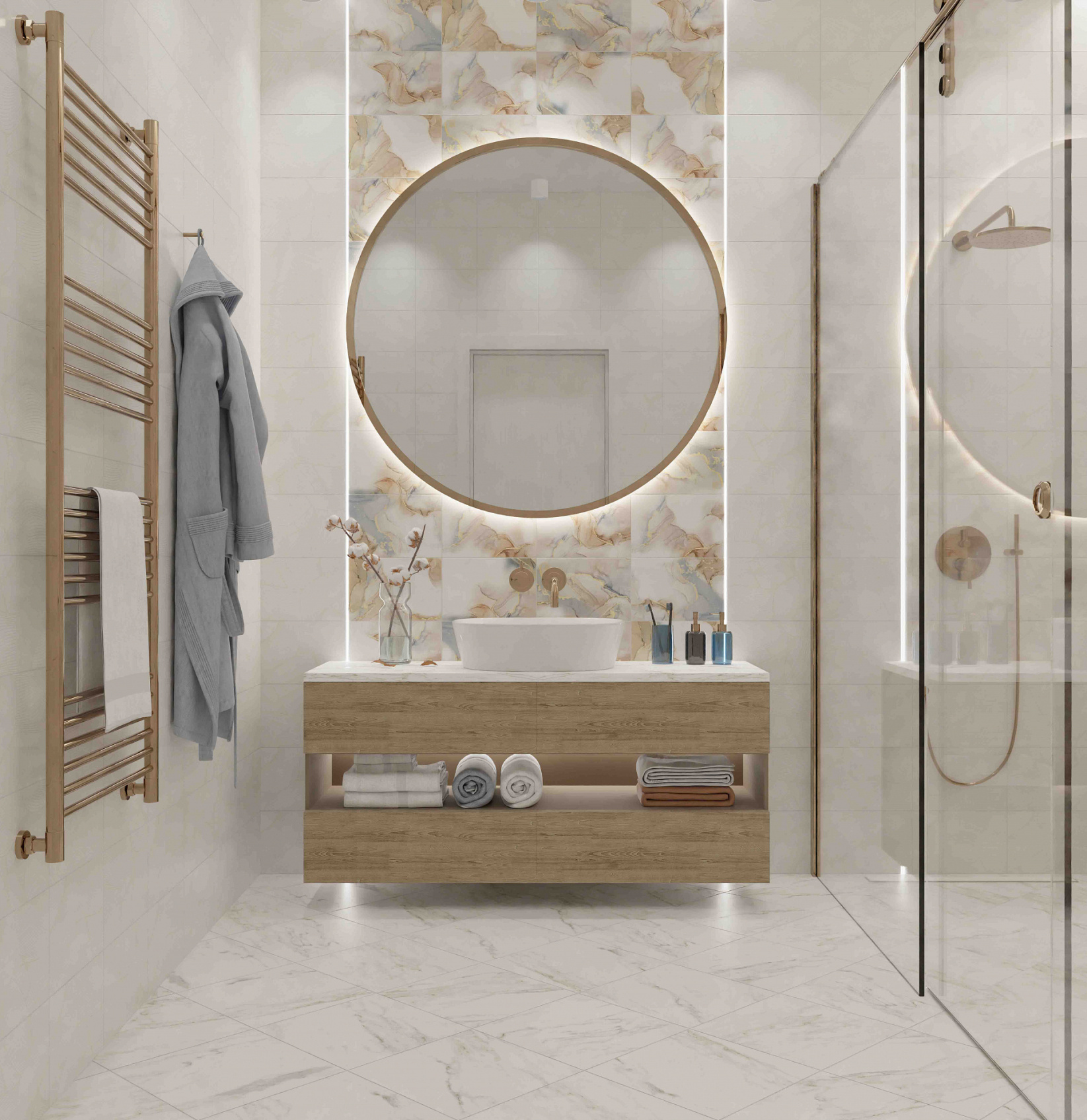 Керамическая плитка Axima Челси белая 20x30