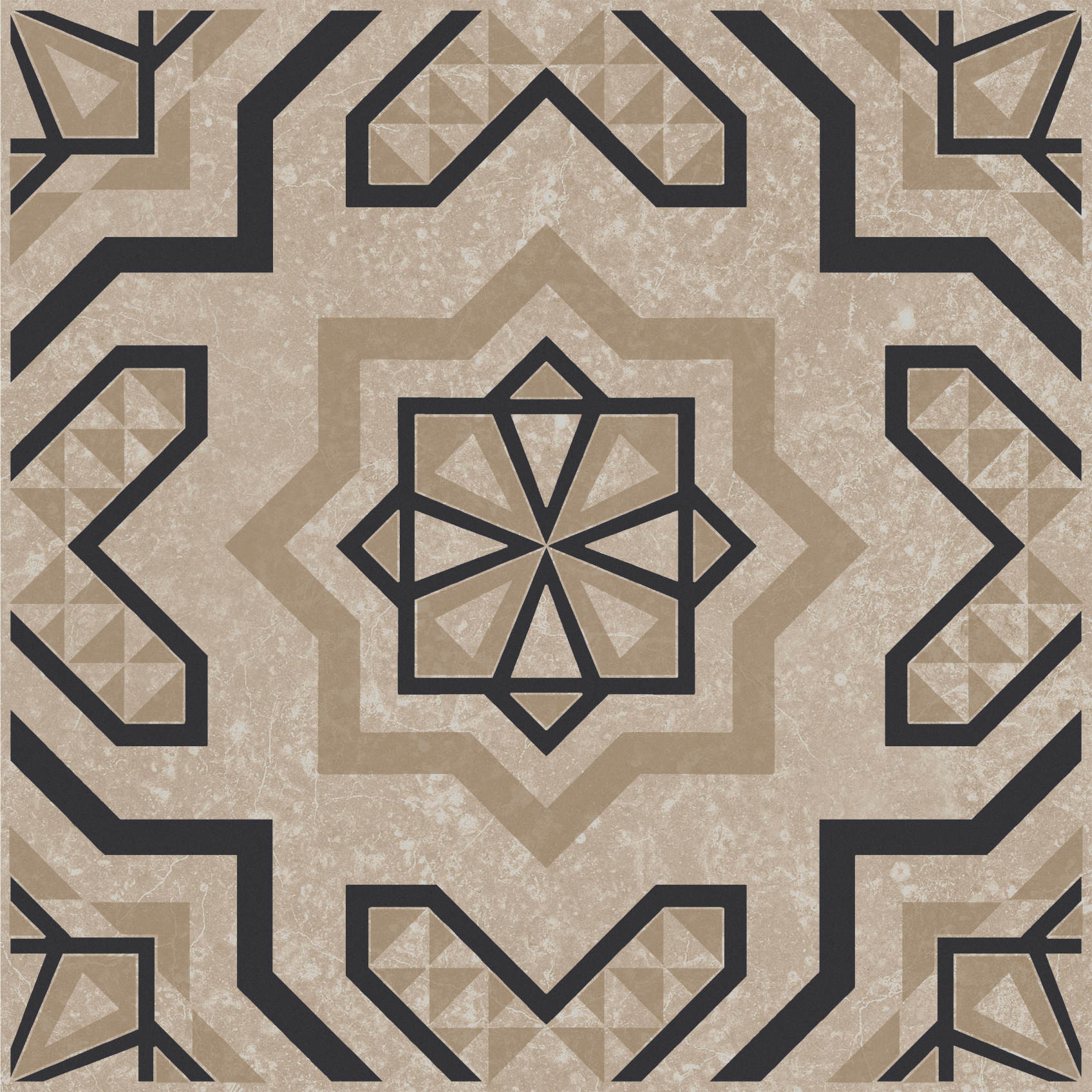 Керамический декор Kerama Marazzi Касабланка бежевый светлый матовый 20x20x0.8