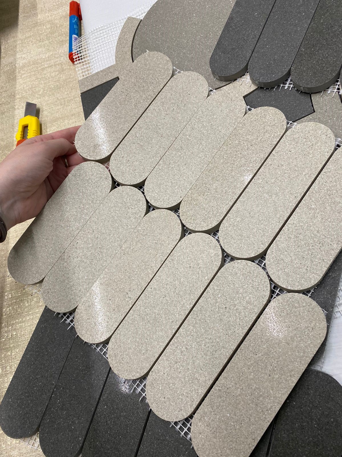 Керамический гранит Kerama Marazzi Джиминьяно ID143 наборный серый светлый матовый 30x32 в Уфе — купить с доставкой | Nova