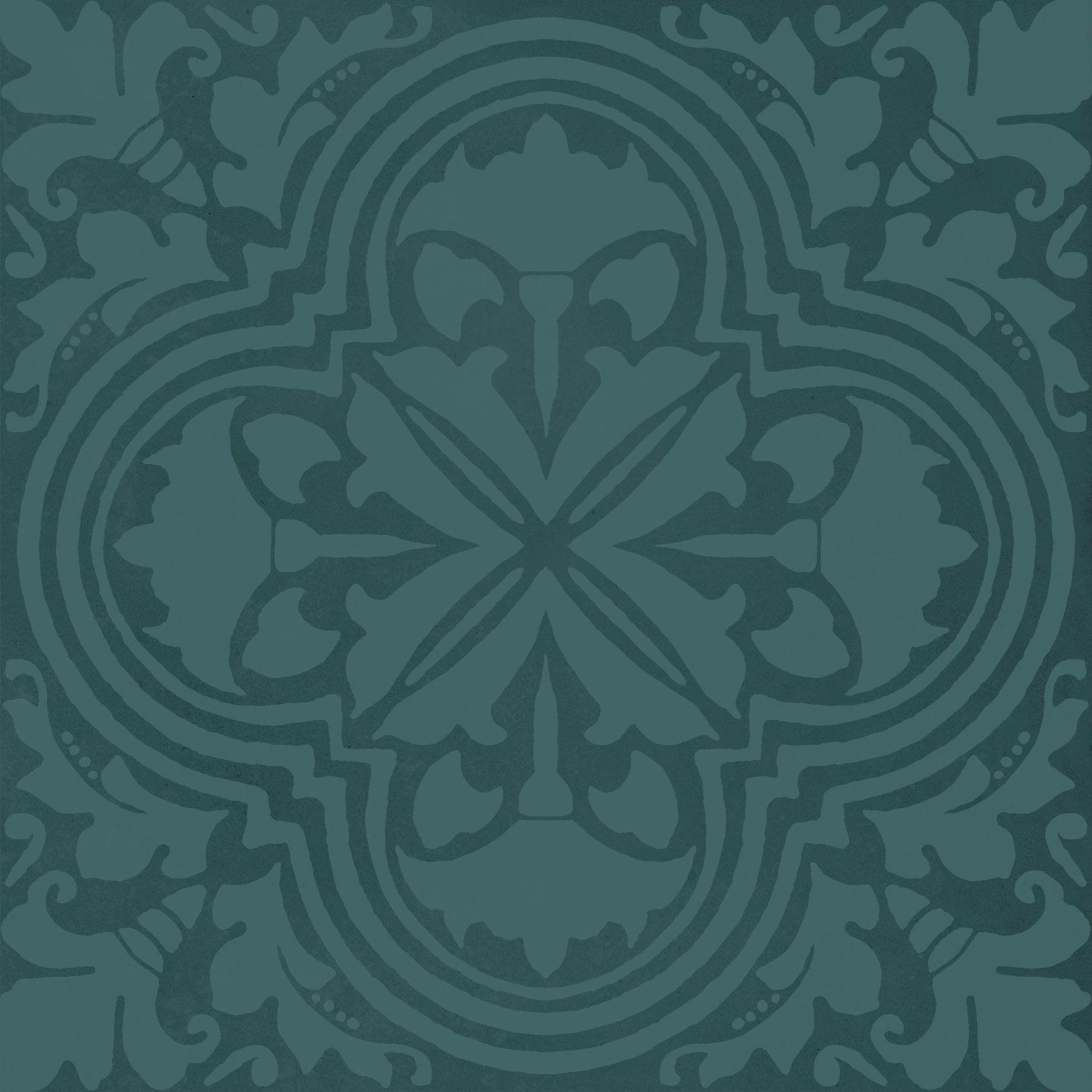 Керамический декор Kerama Marazzi Фес бирюзовый темный глянцевый 15x15