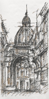 Декор Kerama Marazzi OP\A243\48017R  Беллони матовый обрезной 40х80