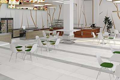 Керамический гранит Grasaro Beton G-1104/CR белый с Sugar-эффектом 60х60