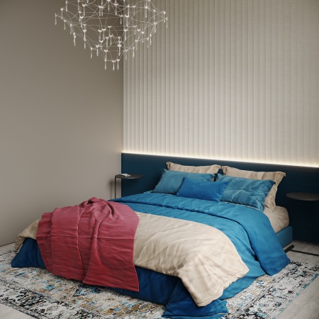 Бамбуковая панель Bonaparte рифленая Master textile beige 2800*140*15 (1шт=0.392 кв.м.)